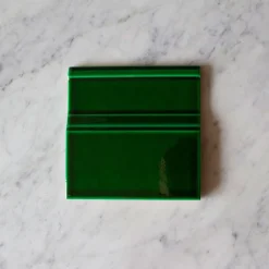 Kakel Victoria - Golvsockel list 15 x 15 cm buteljgrön