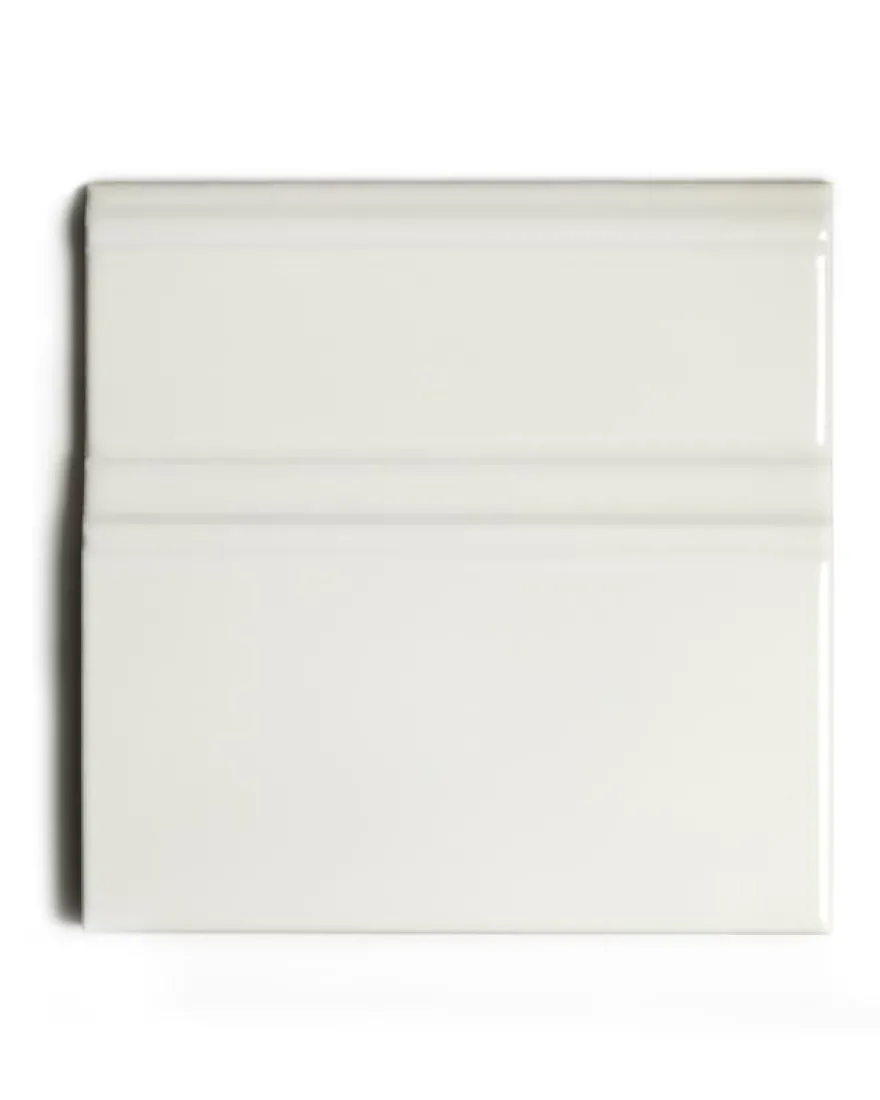Kakel Victoria - Golvsockel list 15 x 15 cm elfenbensvit, blank