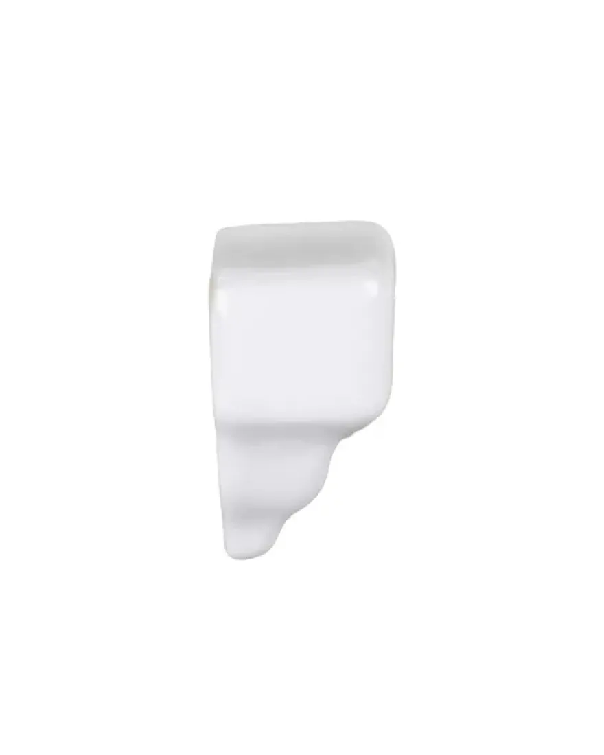 Kakel Victoria - Hörnbit till bröstlist 3,5 x 15 cm vit