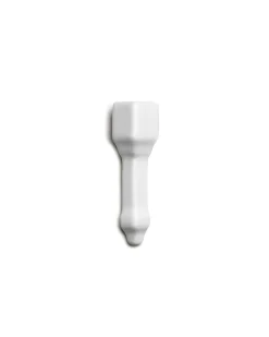 Kakel Victoria - Hörnbit till bröstlist 7,5 x 15 cm vit
