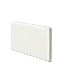 Kakel Victoria - 7,5 x 15 cm elfenbensvit bullnose höger hörn