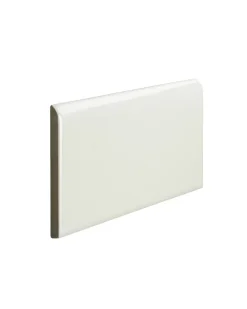 Kakel Victoria - 7,5 x 15 cm elfenbensvit bullnose långsida