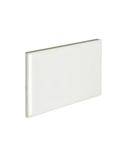 Kakel Victoria - 7,5 x 15 cm elfenbensvit bullnose vänster hörn