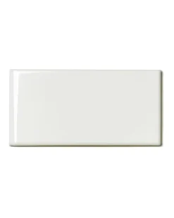 Kakel Victoria - 7,5 x 15 cm elfenbensvit bullnose vänster hörn