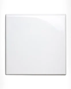 Kakel Victoria - 15 x 15 cm vit bullnose långsida/kortsida