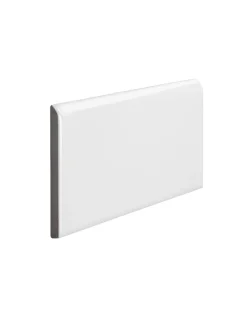 Kakel Victoria - 7,5 x 15 cm vit bullnose långsida