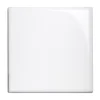 Kakel Victoria - 15 x 15 cm vit bullnose hörn
