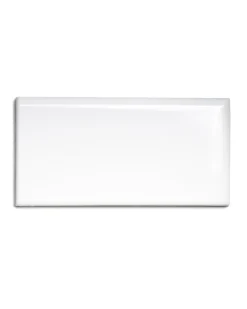 Kakel Victoria - 7,5 x 15 cm vit bullnose höger hörn