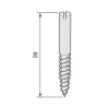 Karmdubb nickel till espagnoletter - 50 mm