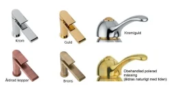 Köksblandare - Princeton vägg krom