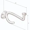 Klädkrok - Fehrlins 3255 nickel