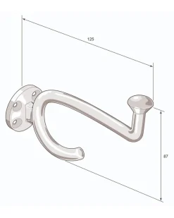 Klädkrok - Fehrlins 3255 nickel