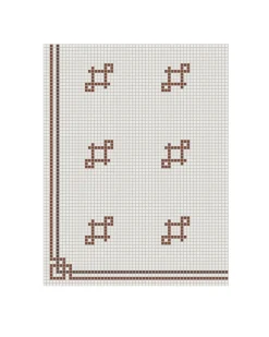 Klinkerfris hörn - Mosaik Mayfair Röd