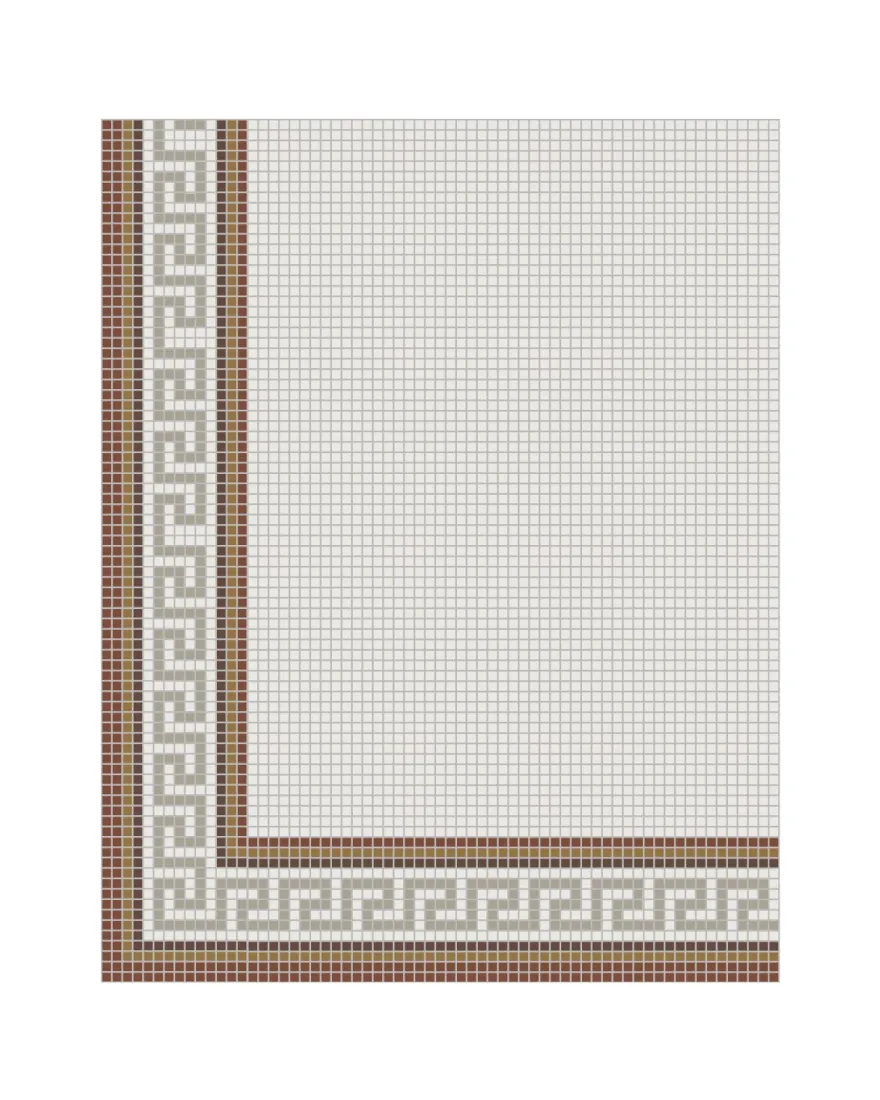 Klinkerfris hörn - Mosaik Regent Röd