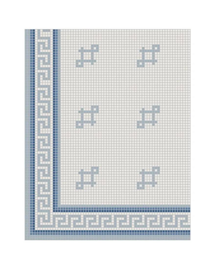 Klinkerfris hörn - Mosaik Regent Blå