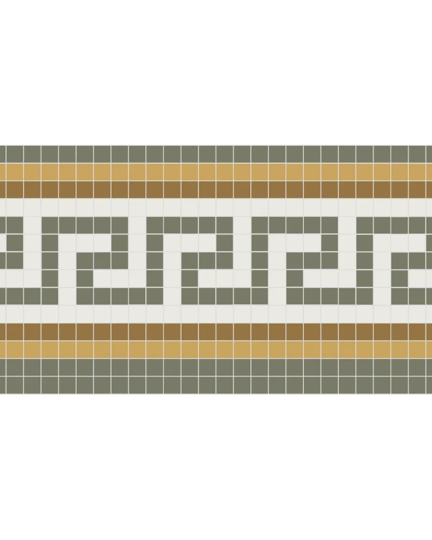 Klinkerfris - Mosaik Regent Grön