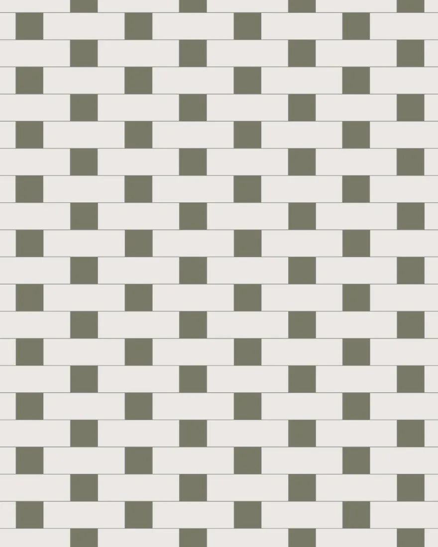 Klinker - Hampstead vit/Australian green