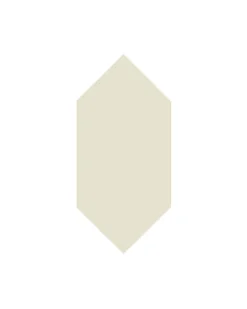Klinker - Hexagondiamant 7 x 15 cm gulvit
