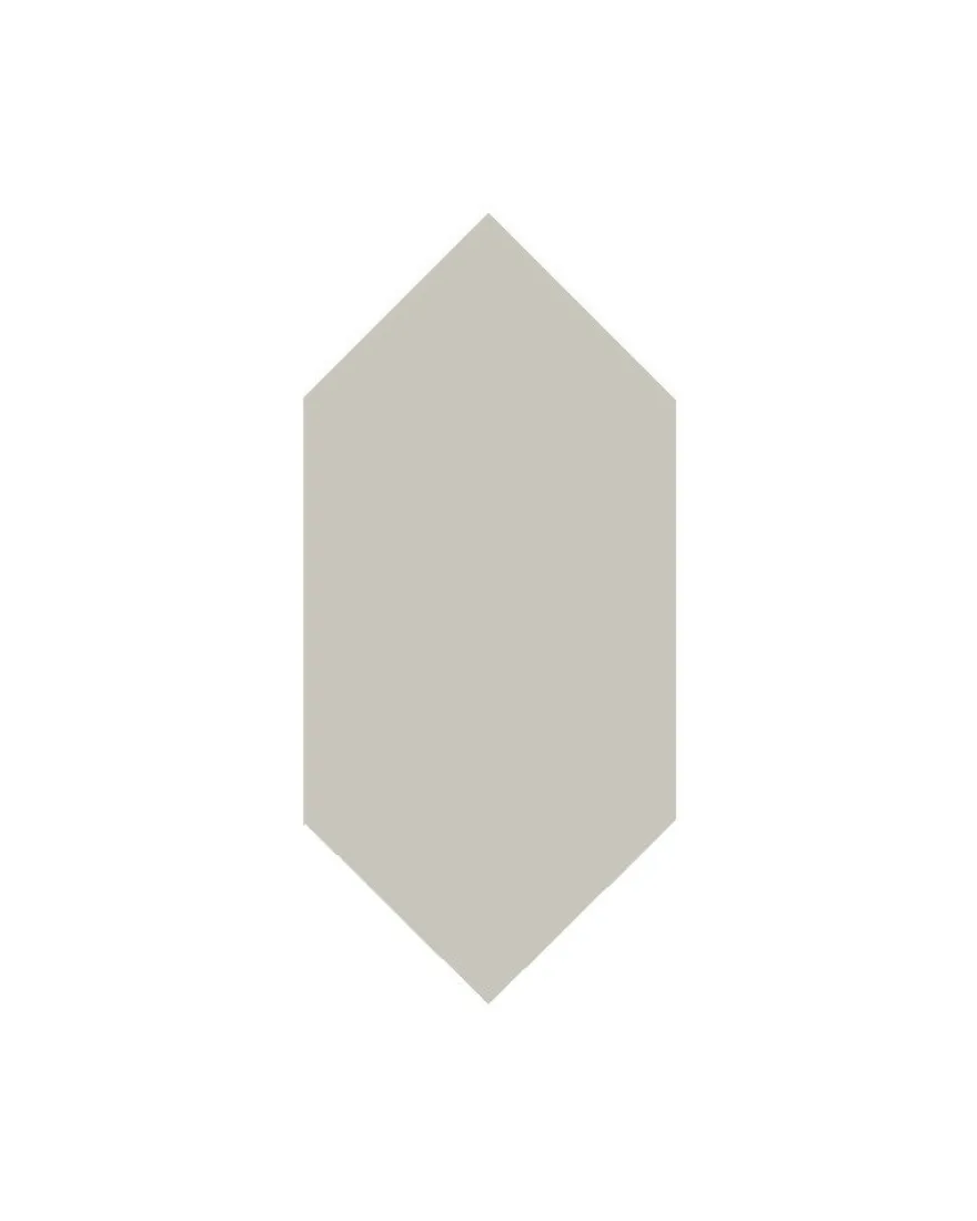 Klinker - Hexagondiamant 7 x 15 cm pärlgrå