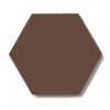 Klinker - Hexagon 15 x 15 cm chokladbrun