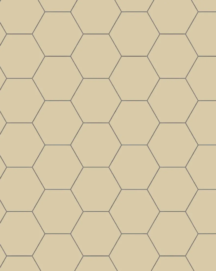 Klinker - Hexagon 10 x 10 cm elfenben