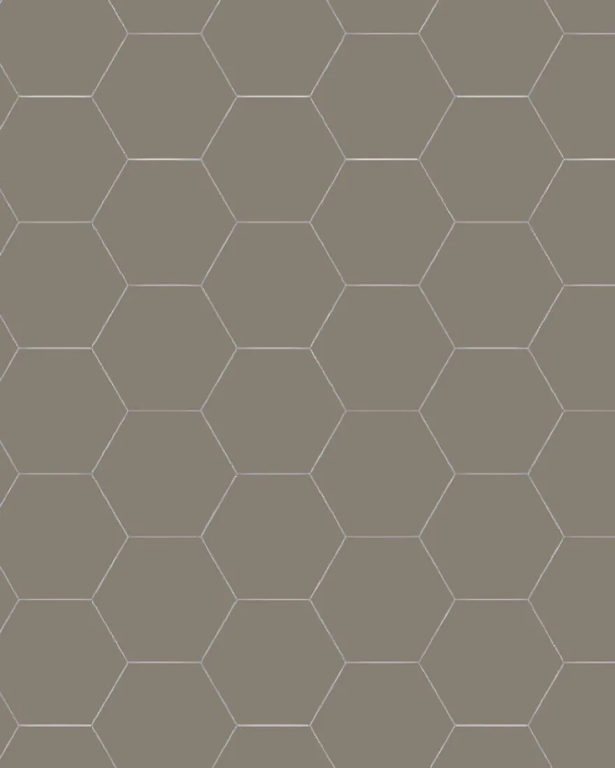 Klinker - Hexagon 10 x 10 cm grå