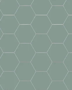Klinker - Hexagon 15 x 15 cm grön