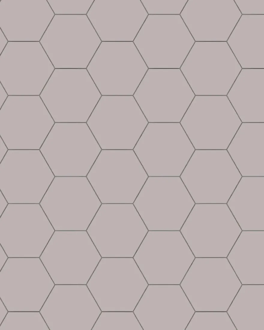 Klinker - Hexagon 10 x 10 cm lavendel