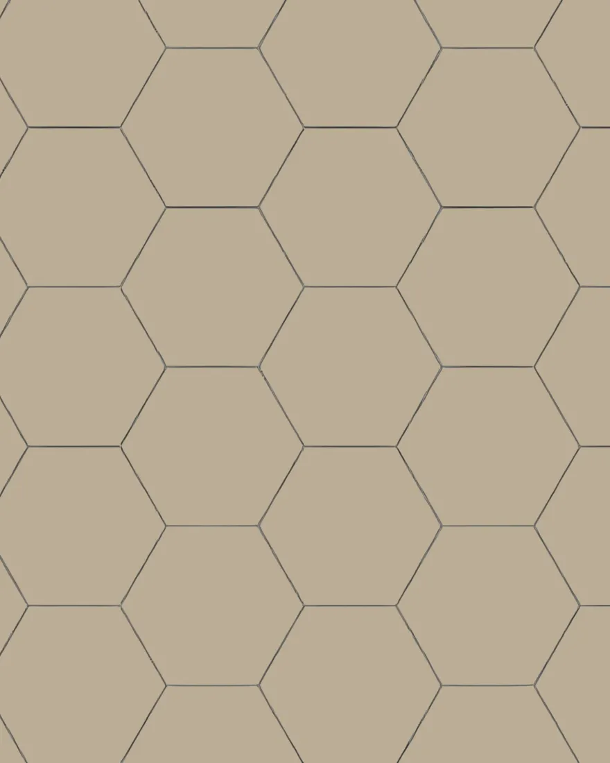 Klinker - Hexagon 15 x 15 cm linne