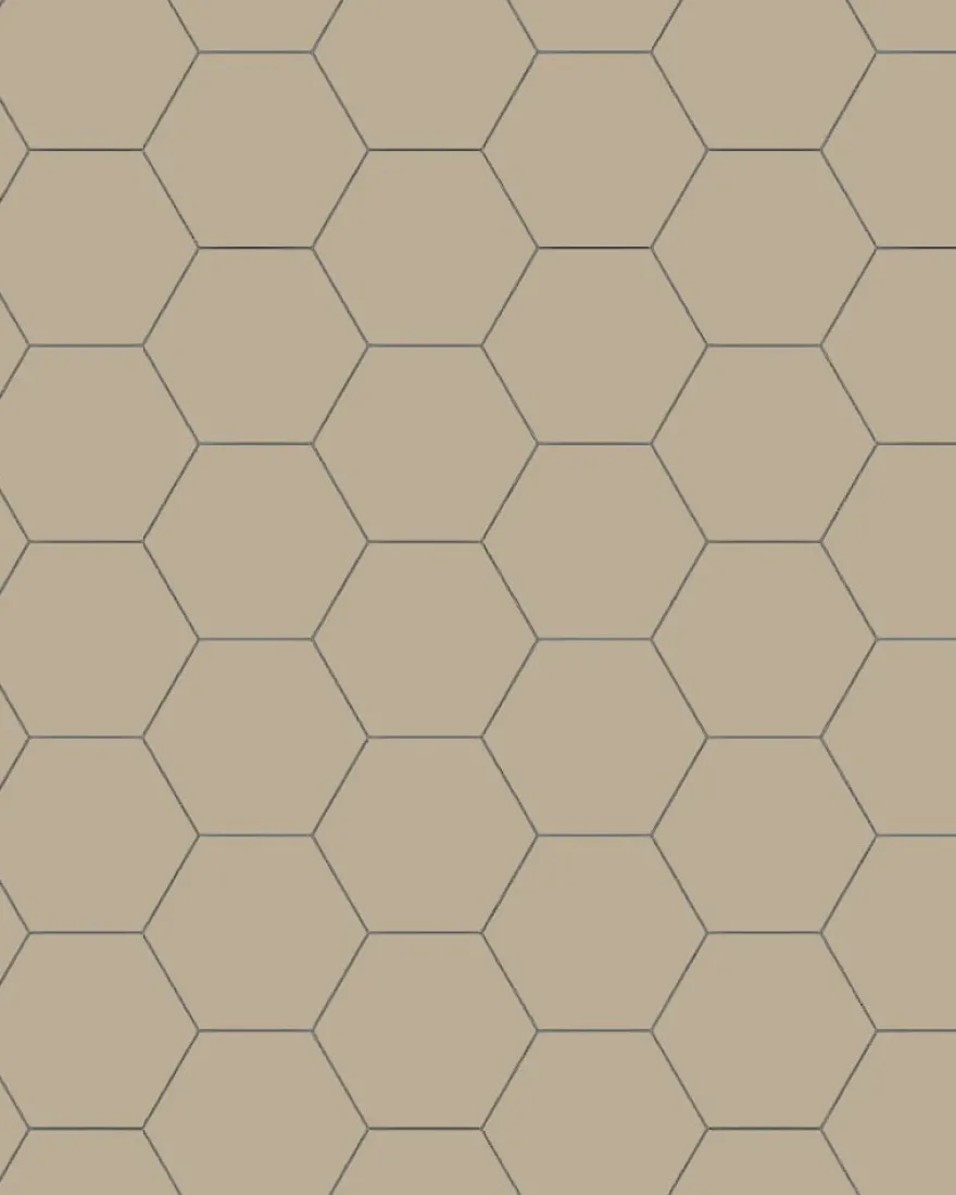 Klinker - Hexagon 10 x 10 cm linne