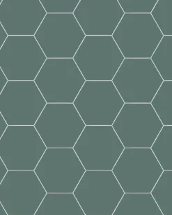Klinker - Hexagon 15 x 15 cm mörkgrön