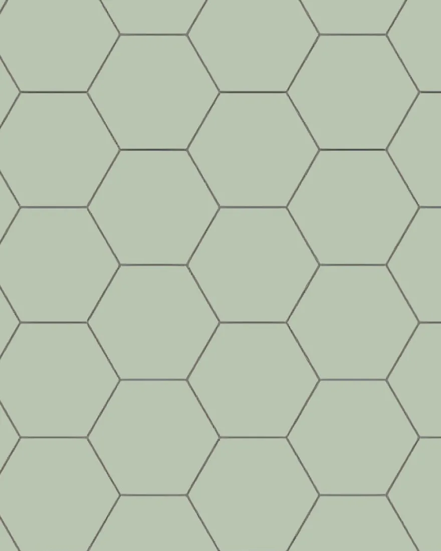 Klinker - Hexagon 15 x 15 cm pistasch