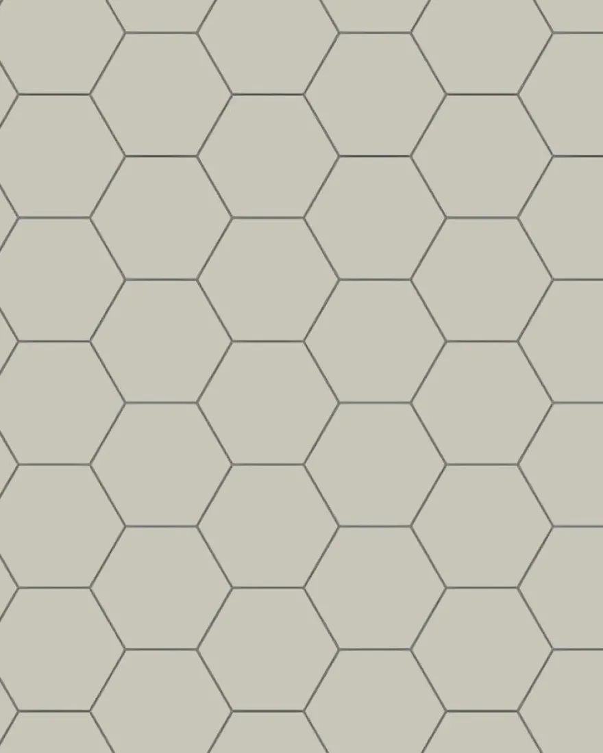 Klinker - Hexagon 10 x 10 cm pärlgrå