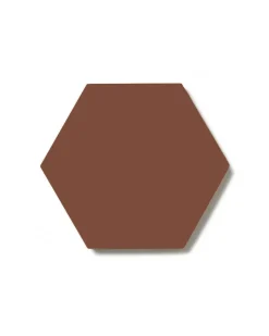 Klinker - Hexagon 10 x 10 cm röd
