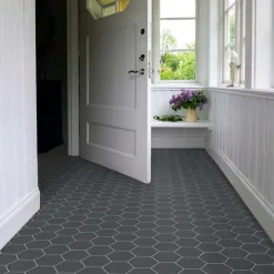 Klinker - Hexagon 15 x 15 cm svart
