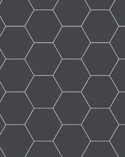 Klinker - Hexagon 15 x 15 cm svart
