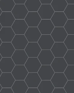 Klinker - Hexagon 10 x 10 cm svart