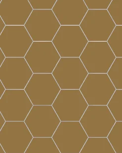 Klinker - Hexagon 15 x 15 cm toffee