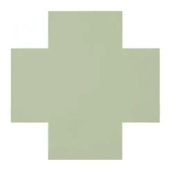 Klinker - Kors 7 x 7 cm pistasch