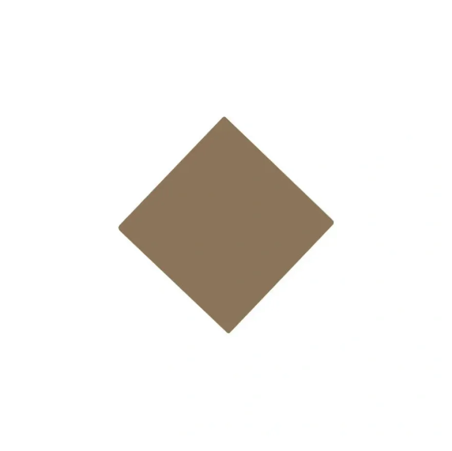 Klinker - Kvadrat 5 x 5 cm kaffebrun