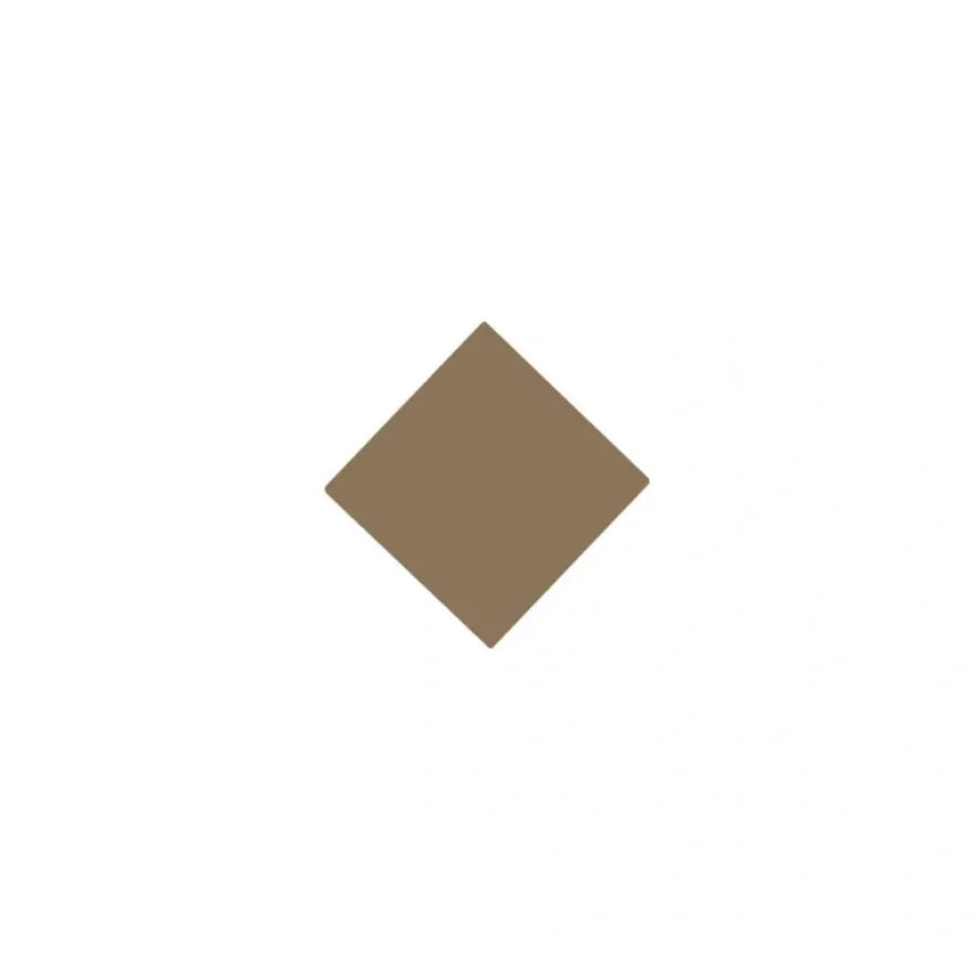 Klinker - Kvadrat 3,5 x 3,5 cm kaffebrun