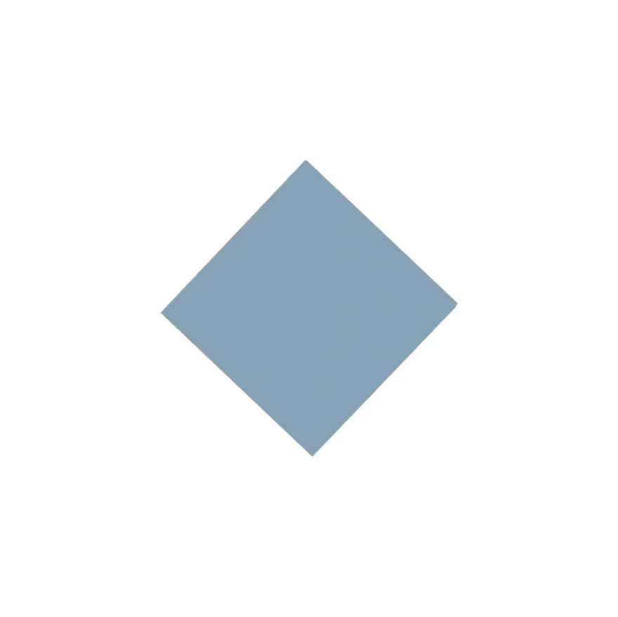 Klinker - Kvadrat 5 x 5 cm ljusblå