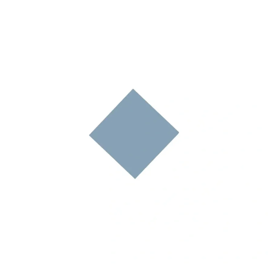 Klinker - Kvadrat 3,5 x 3,5 cm ljusblå