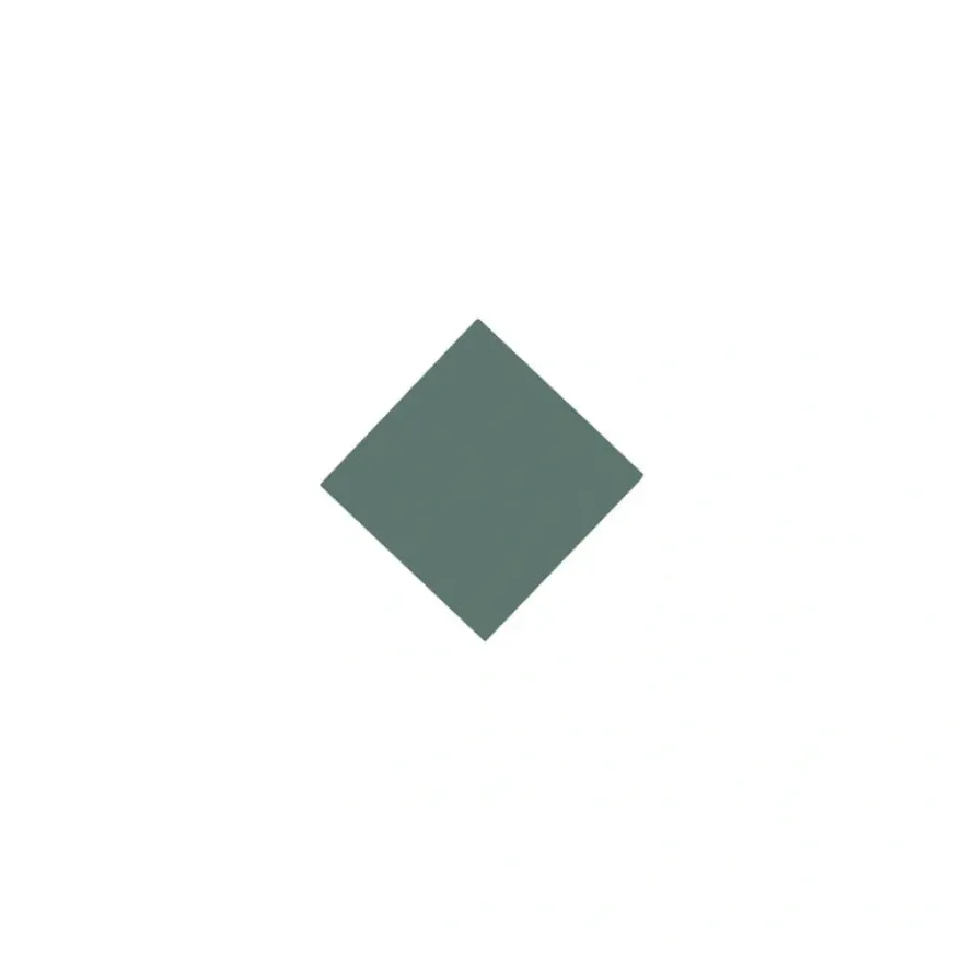 Klinker - Kvadrat 3,5 x 3,5 cm mörkgrön
