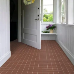 Klinker - Kvadrat 10 x 10 cm röd