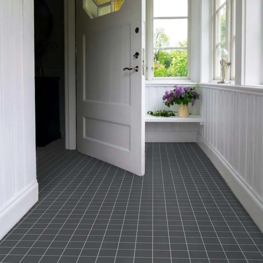 Klinker - Kvadrat 10 x 10 cm svart