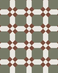 Klinker - Nottingham Australian green/vit/röd