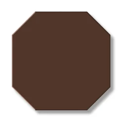 Klinker - Oktagon 15 x 15 cm chokladbrun