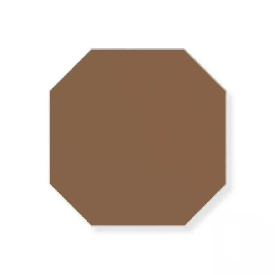 Klinker - Oktagon 10 x 10 cm havana