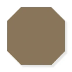 Klinker - Oktagon 15 x 15 cm kaffebrun